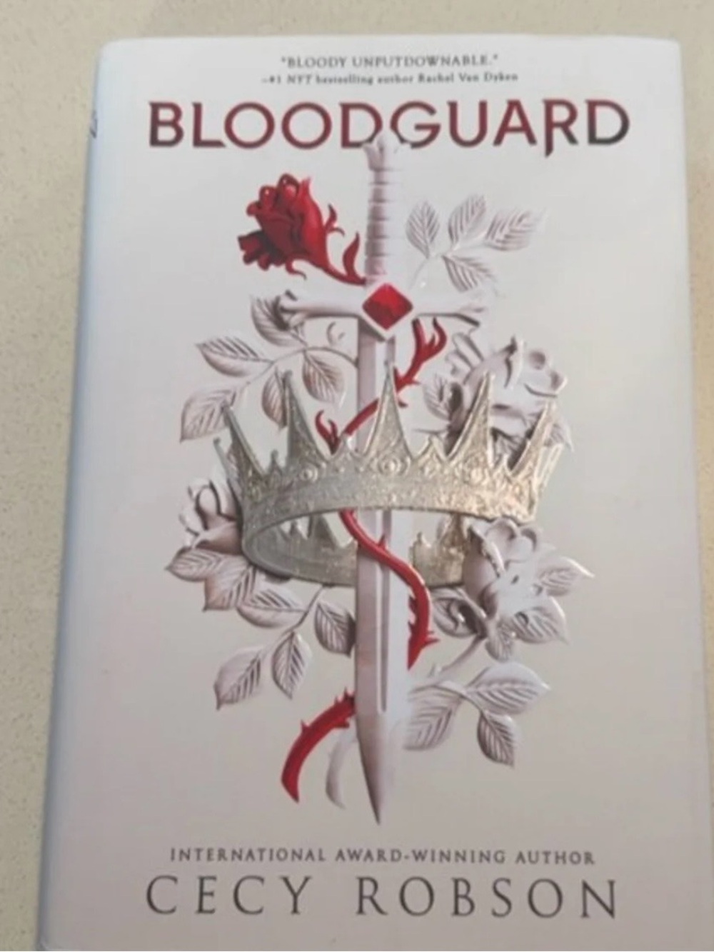 Bloodguard by Cecy Robson - White Cover with Red and Silver Accents